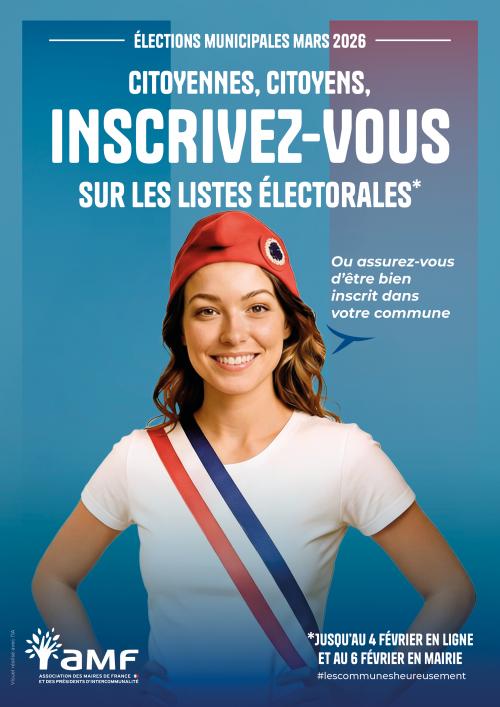 Affiche AMF Inscriptions Electorales